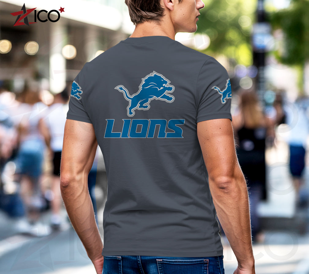 Detroit Lions Henley Short Sleeve T-Shirt Trending 2025 AZTG2DHS000043