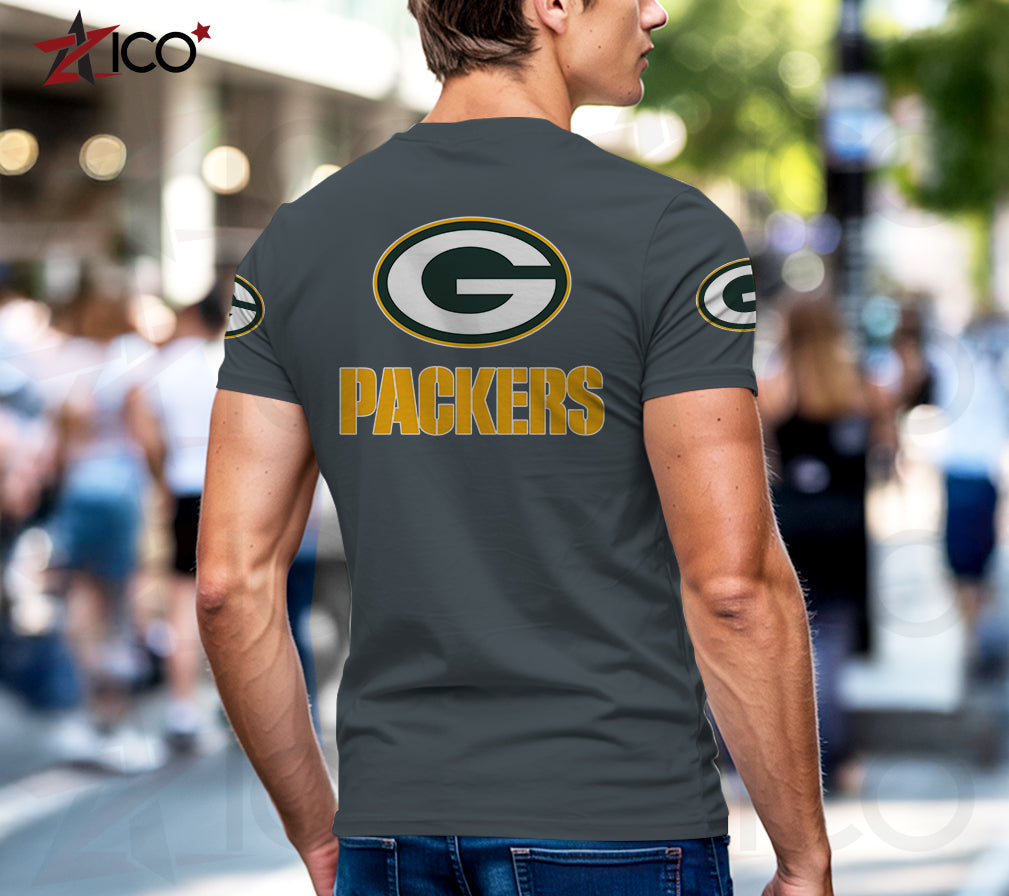Green Bay Packers Henley Short Sleeve T-Shirt Trending 2025 AZTG2DHS000044