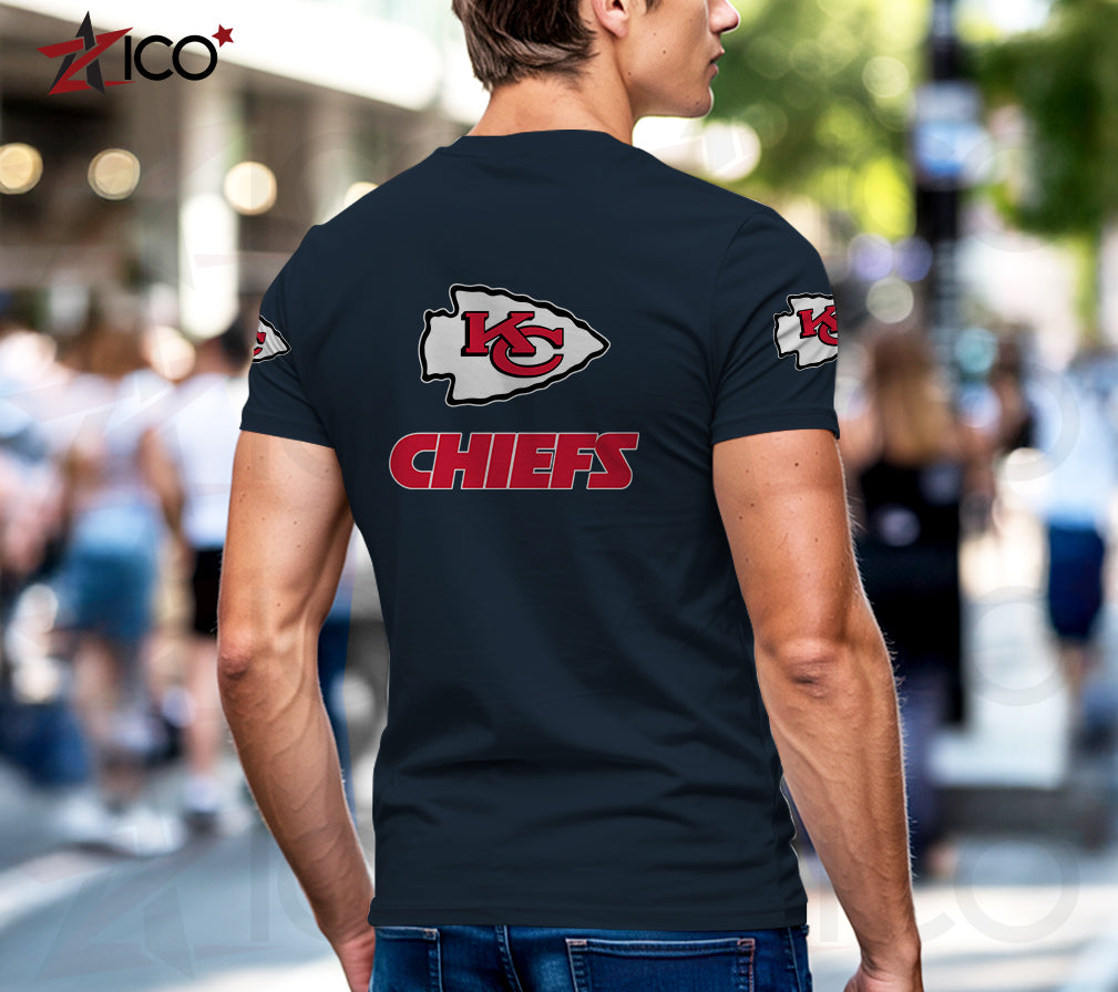 Kansas City Chiefs Henley Short Sleeve T-Shirt Trending 2025 AZTG2DHS000048