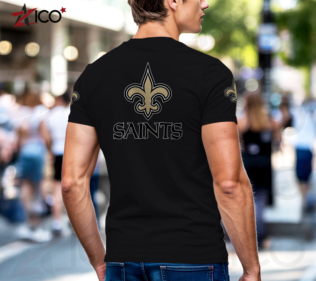 New Orleans Saints Henley Short Sleeve T-Shirt Trending 2025 AZTG2DHS000055