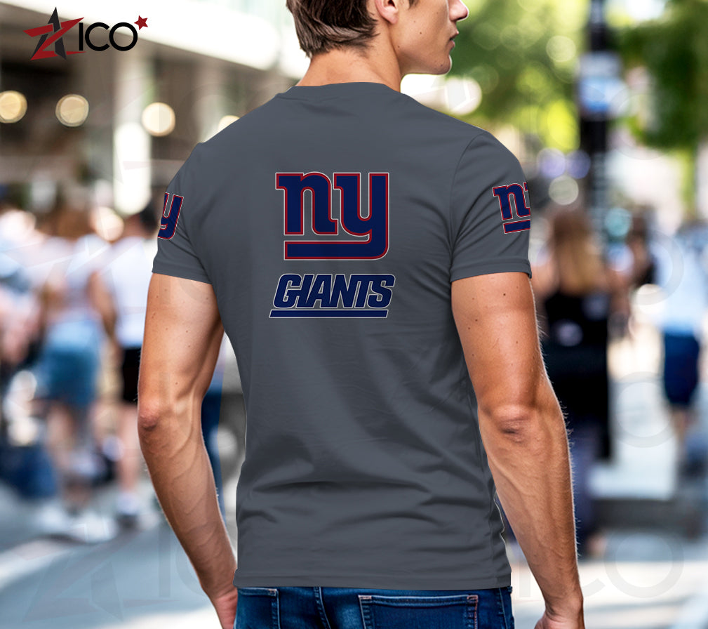 New York Giants Henley Short Sleeve T-Shirt Trending 2025 AZTG2DHS000056