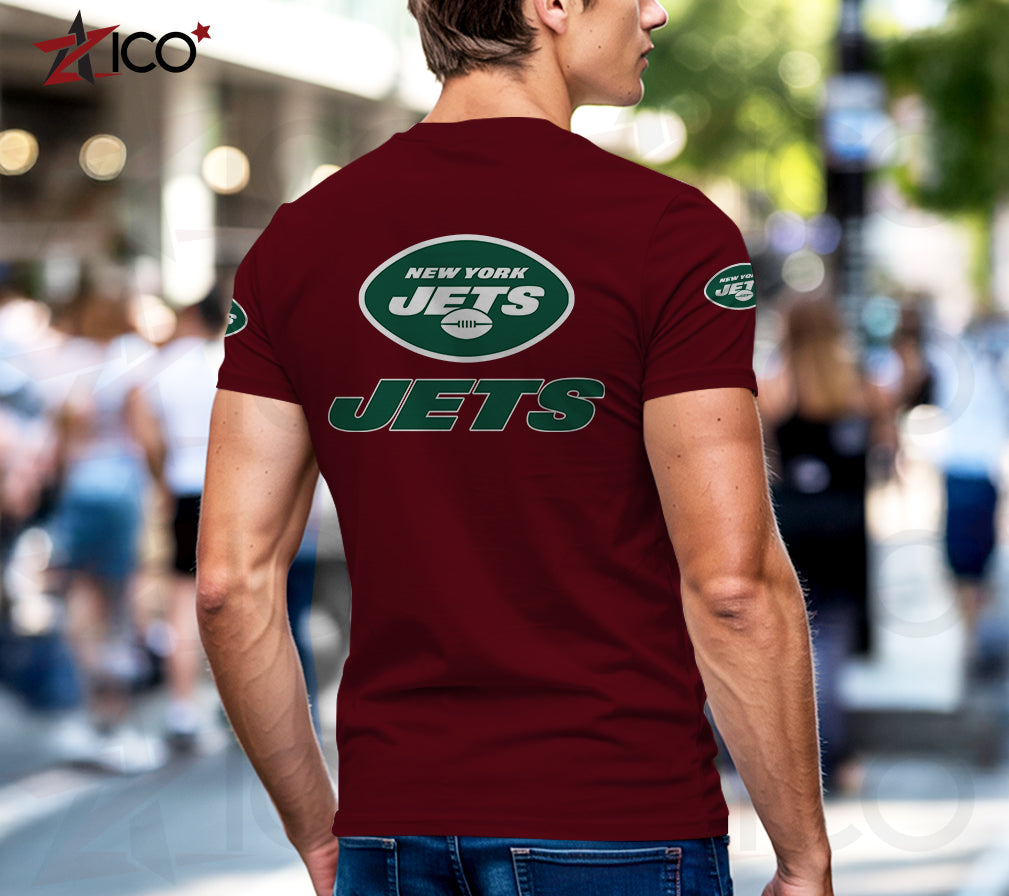 New York Jets Henley Short Sleeve T-Shirt Trending 2025 AZTG2DHS000057