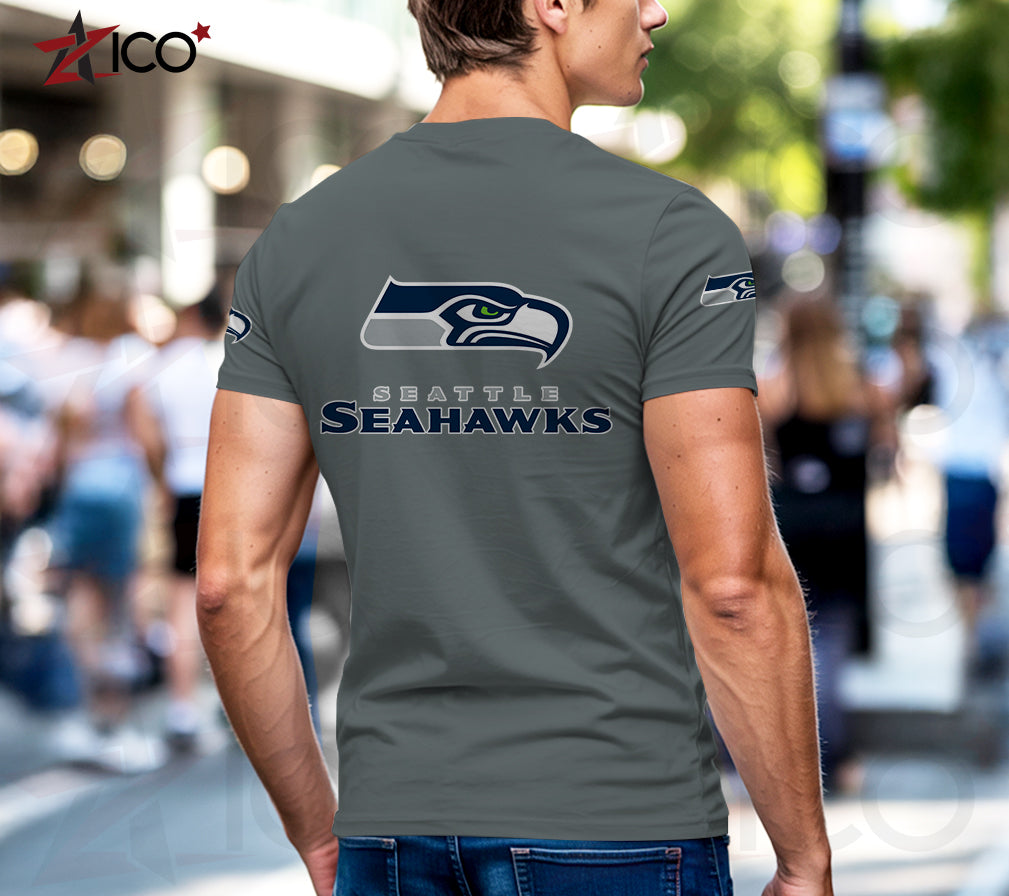 Seattle Seahawks Henley Short Sleeve T-Shirt Trending 2025 AZTG2DHS000061