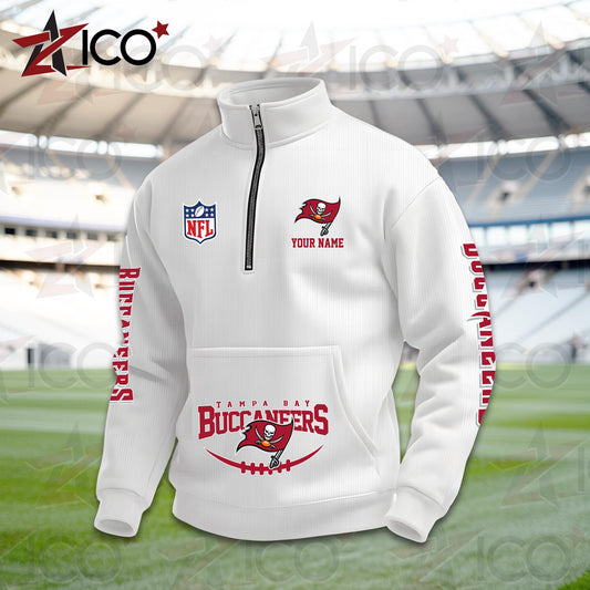 Tampa Bay Buccaneers High Neck Half Zip Pocket Sweatshirt New Trending AZTG2DPS000062