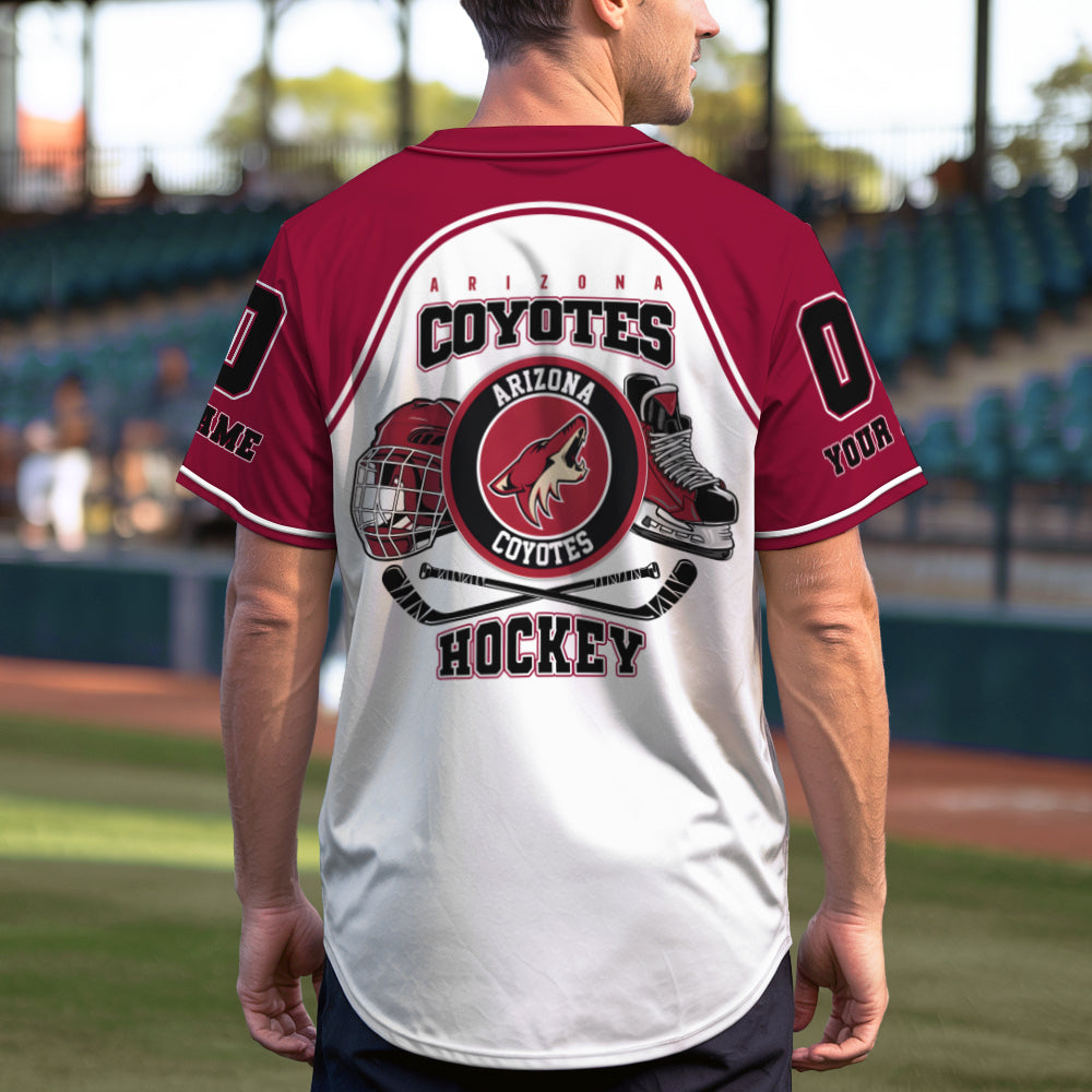 Arizona Coyotes Baseball Jersey New Collection NHL AZTGBJS000064