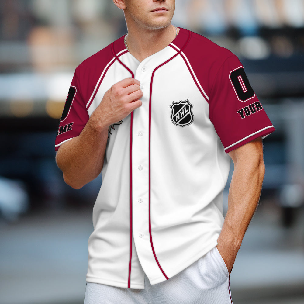 Arizona Coyotes Baseball Jersey New Collection NHL AZTGBJS000064