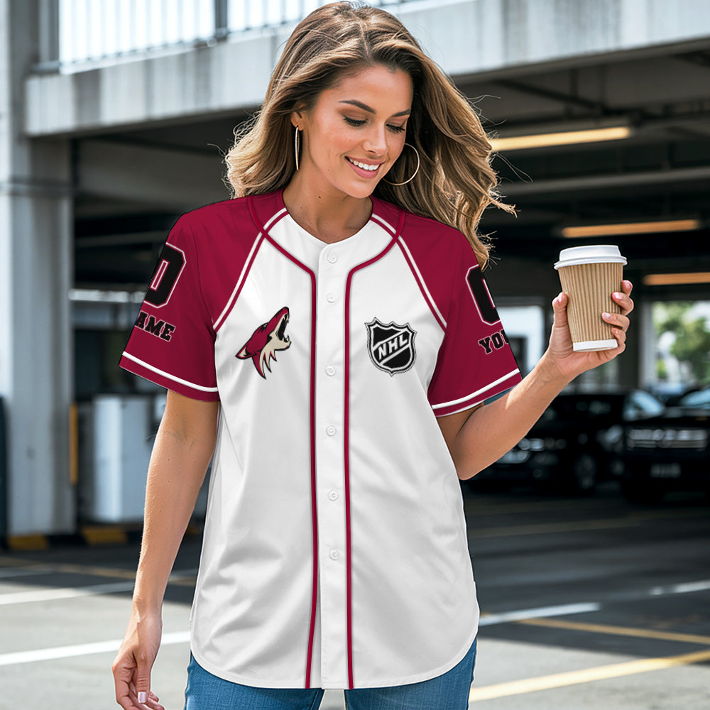 Arizona Coyotes Baseball Jersey New Collection NHL AZTGBJS000064
