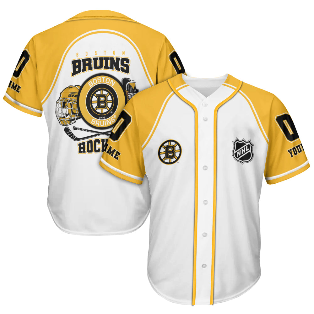 Boston Bruins Baseball Jersey New Collection NHL AZTGBJS000065