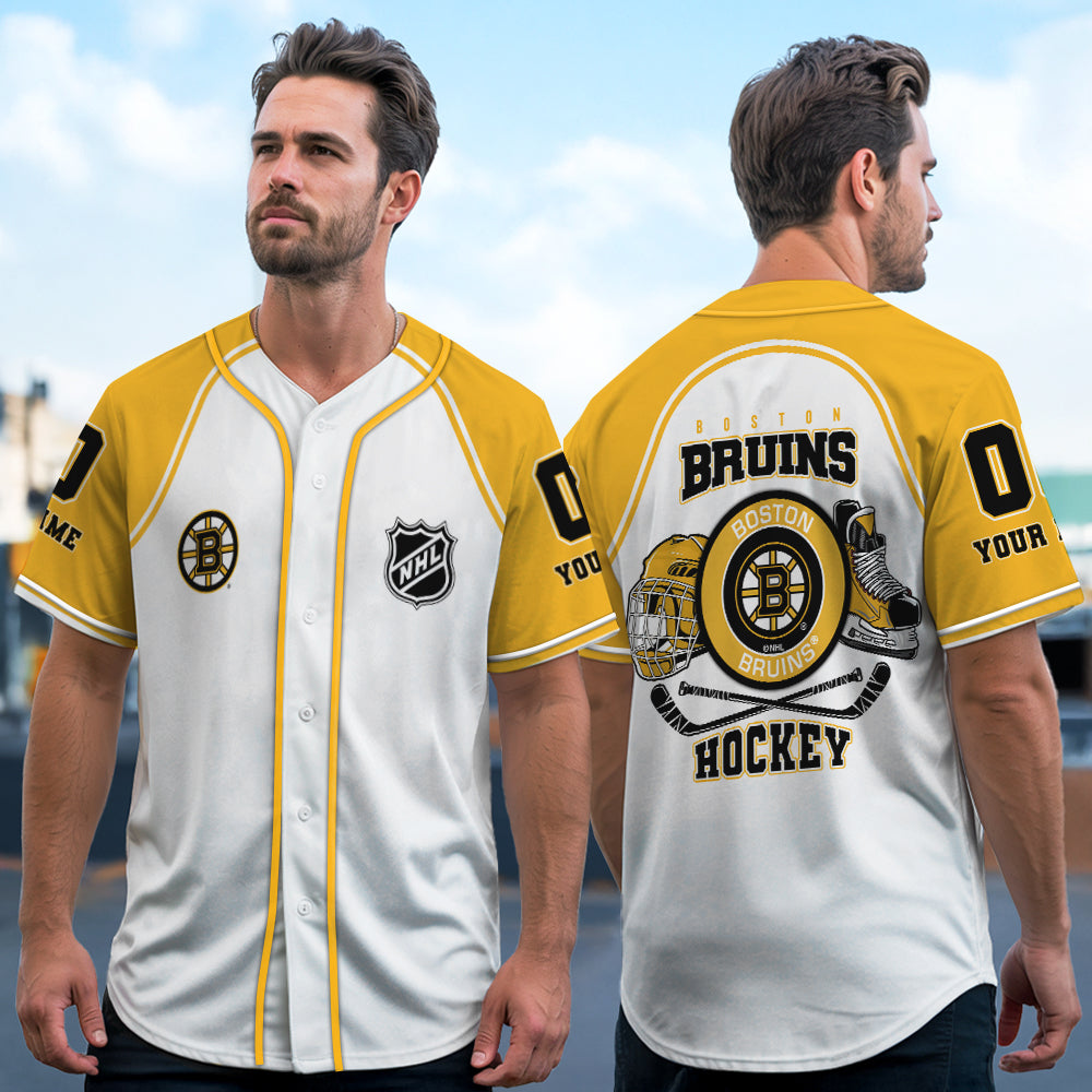 Boston Bruins Baseball Jersey New Collection NHL AZTGBJS000065