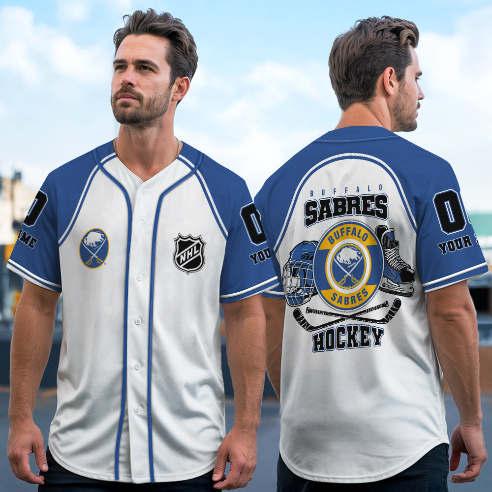 Buffalo Sabres Baseball Jersey New Collection NHL AZTGBJS000066