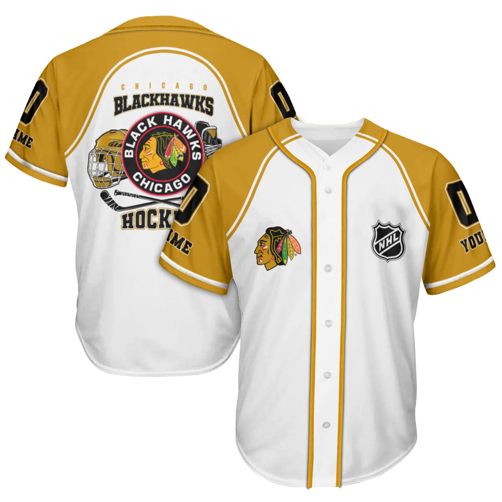 Chicago Blackhawks Baseball Jersey New Collection NHL AZTGBJS000069