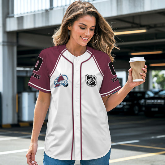 Colorado Avalanche Baseball Jersey New Collection NHL AZTGBJS000070
