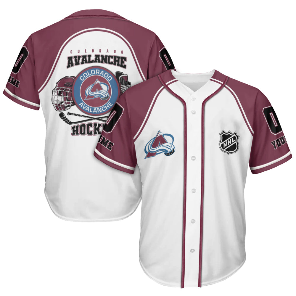 Colorado Avalanche Baseball Jersey New Collection NHL AZTGBJS000070