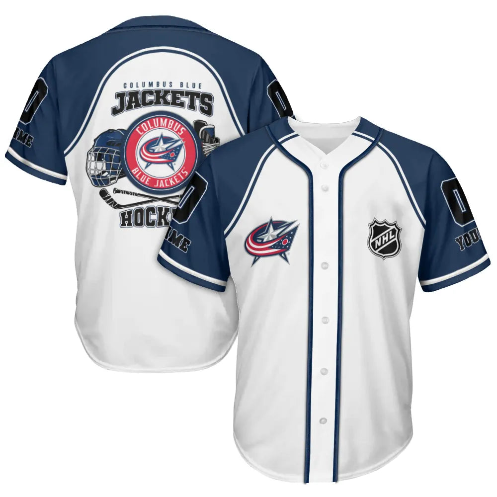 Columbus Blue Jackets Baseball Jersey New Collection NHL AZTGBJS000071