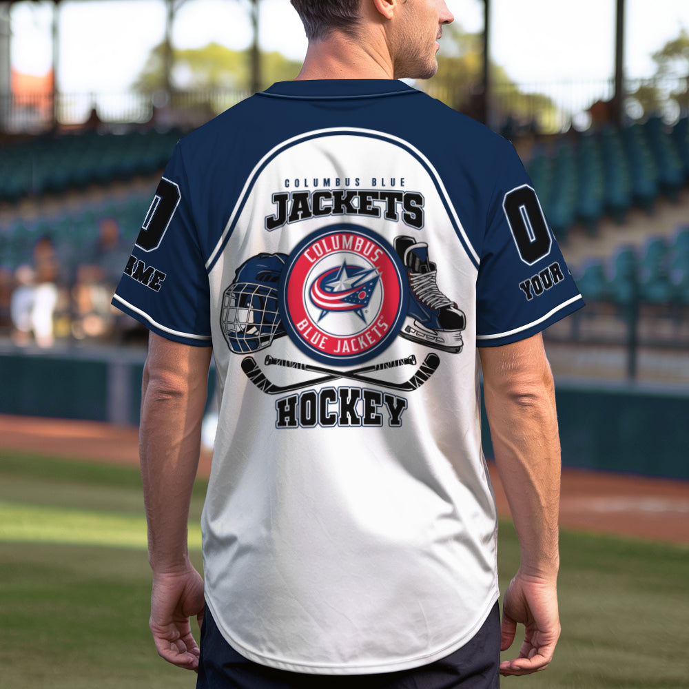 Columbus Blue Jackets Baseball Jersey New Collection NHL AZTGBJS000071