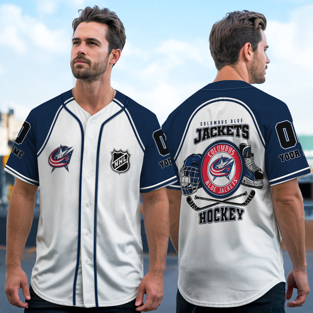 Columbus Blue Jackets Baseball Jersey New Collection NHL AZTGBJS000071