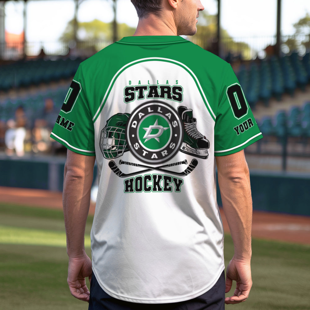Dallas Stars Baseball Jersey New Collection NHL AZTGBJS000072