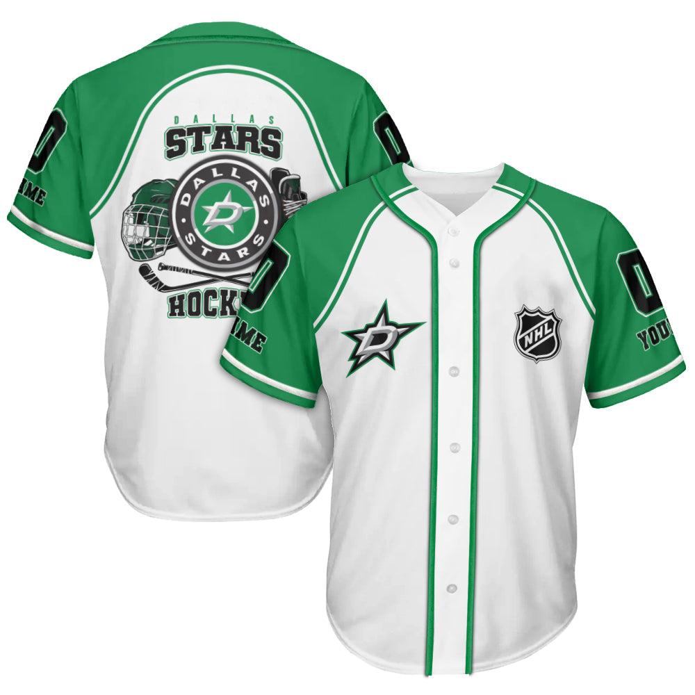 Dallas Stars Baseball Jersey New Collection NHL AZTGBJS000072