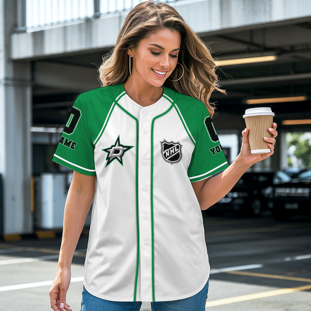 Dallas Stars Baseball Jersey New Collection NHL AZTGBJS000072