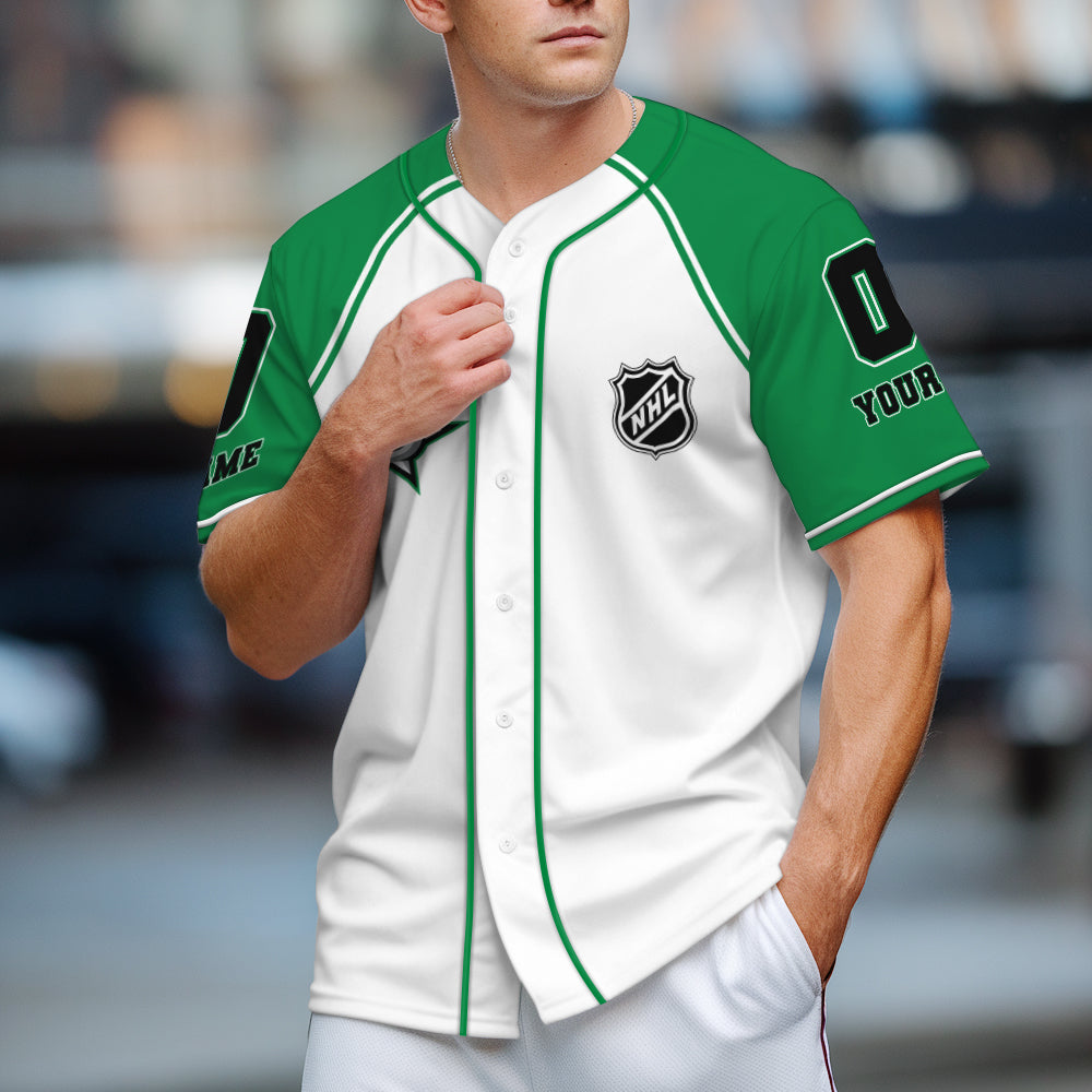 Dallas Stars Baseball Jersey New Collection NHL AZTGBJS000072