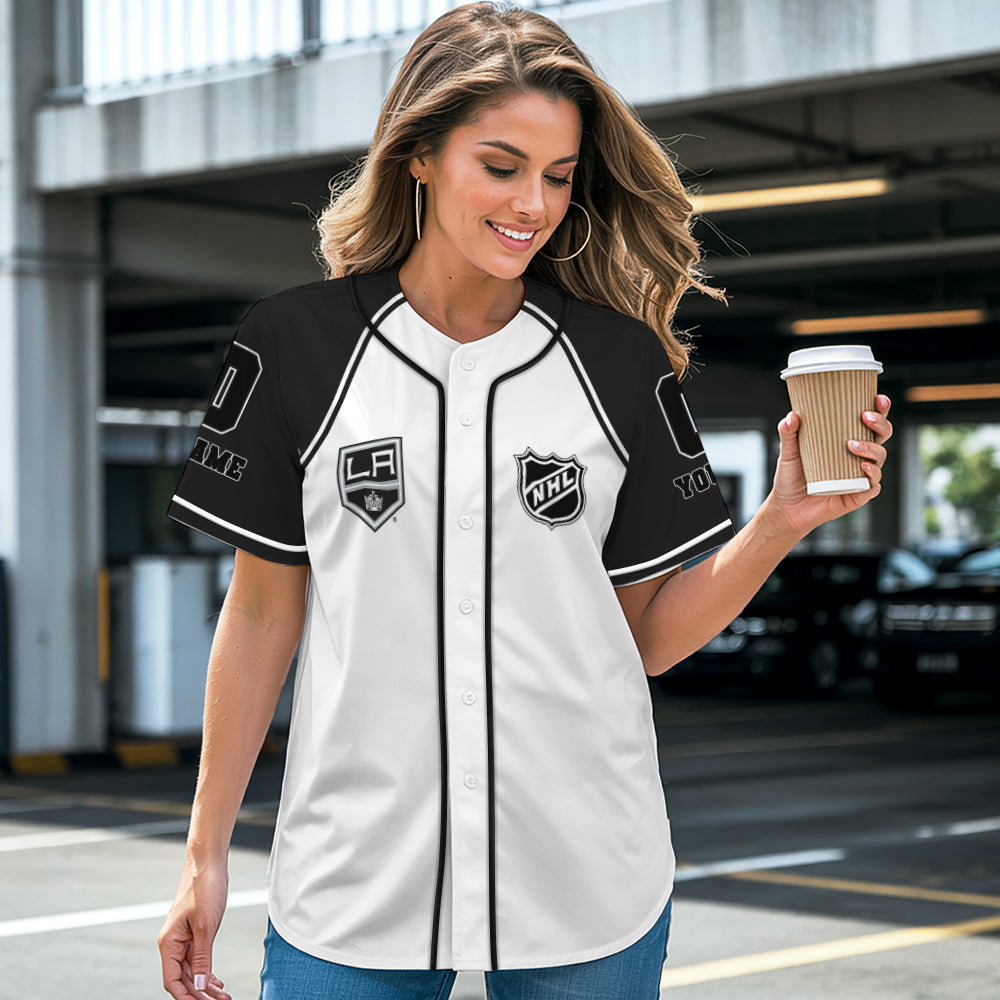 Los Angeles Kings Baseball Jersey New Collection NHL AZTGBJS000076