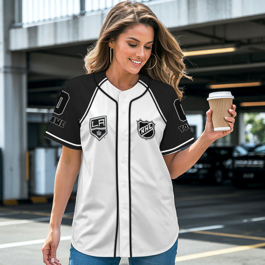 Los Angeles Kings Baseball Jersey New Collection NHL AZTGBJS000076