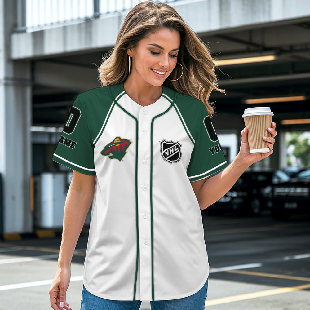 Minnesota Wild Baseball Jersey New Collection NHL AZTGBJS000077