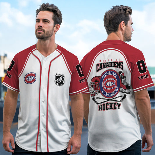 Montreal Canadiens Baseball Jersey New Collection NHL AZTGBJS000078