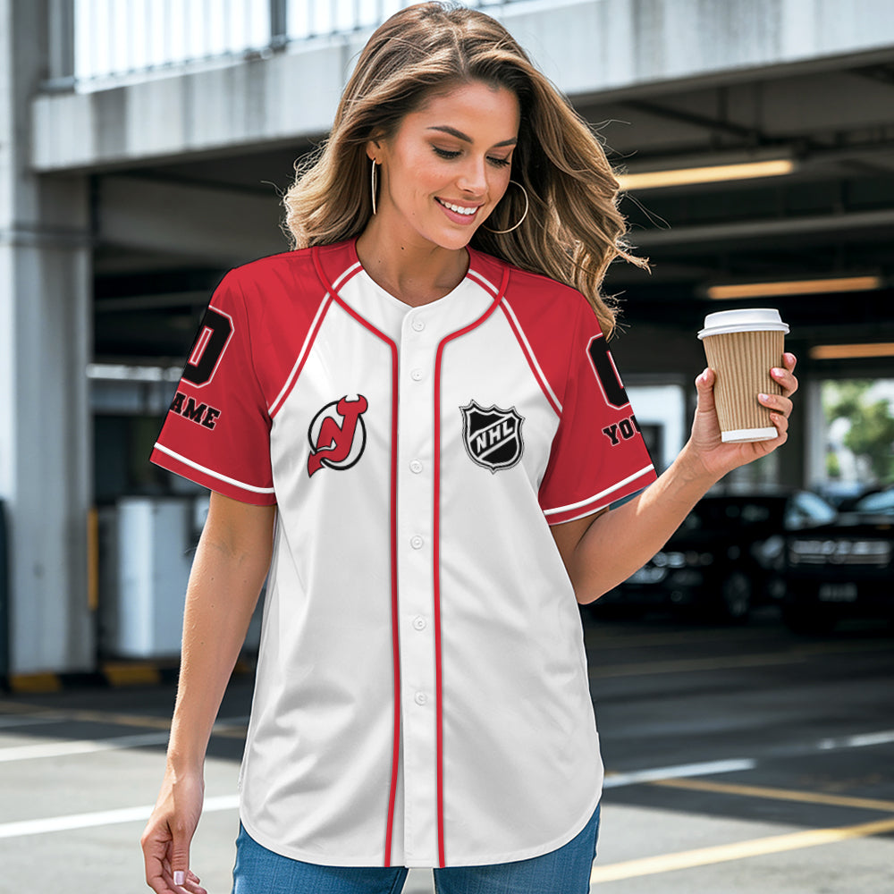 New Jersey Devils Baseball Jersey New Collection NHL AZTGBJS000080