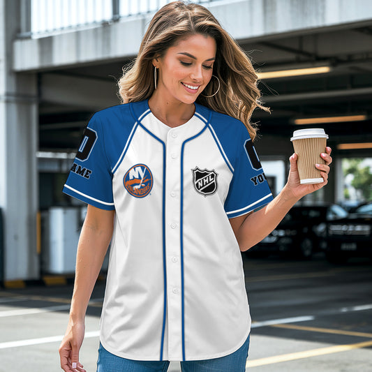 New York Islanders Baseball Jersey New Collection NHL AZTGBJS000081