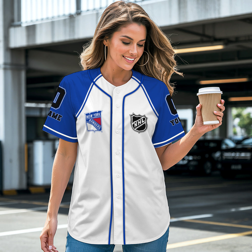 New York Rangers Baseball Jersey New Collection NHL AZTGBJS000082