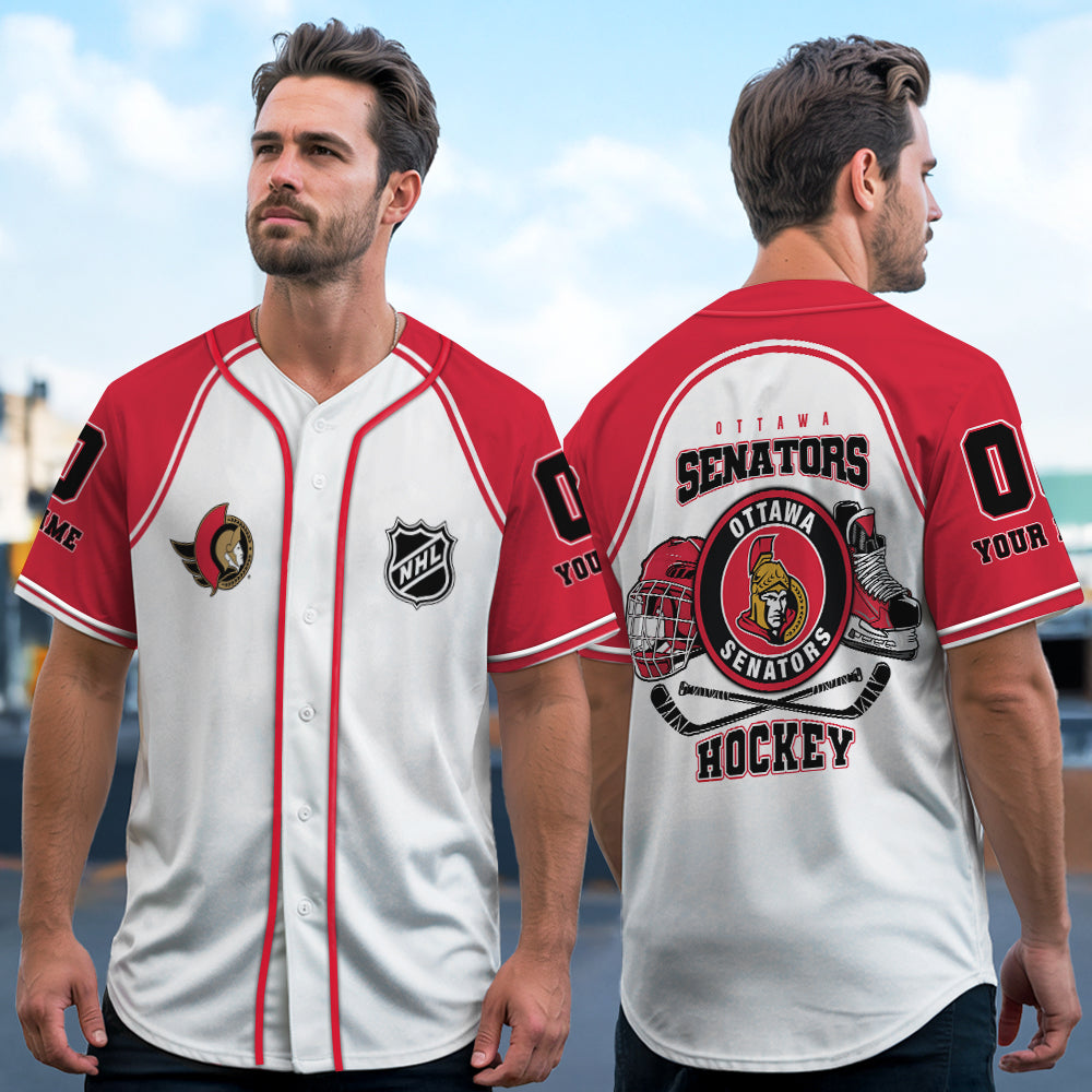 Ottawa Senators Baseball Jersey New Collection NHL AZTGBJS000083