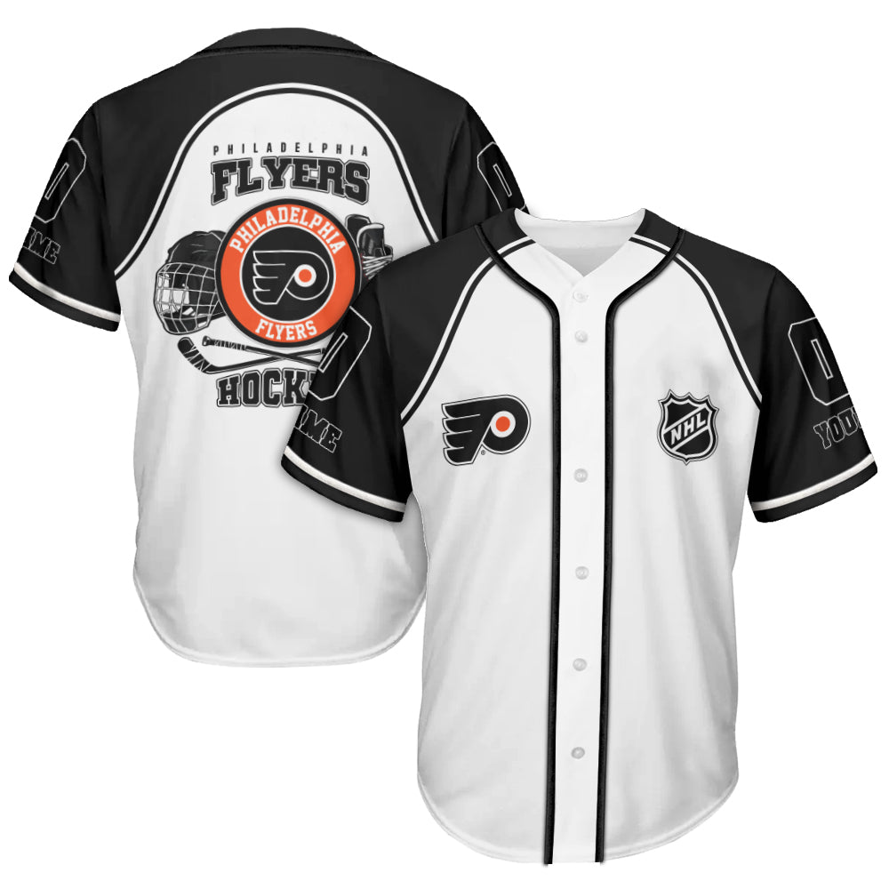 Philadelphia Flyers Baseball Jersey New Collection NHL AZTGBJS000084