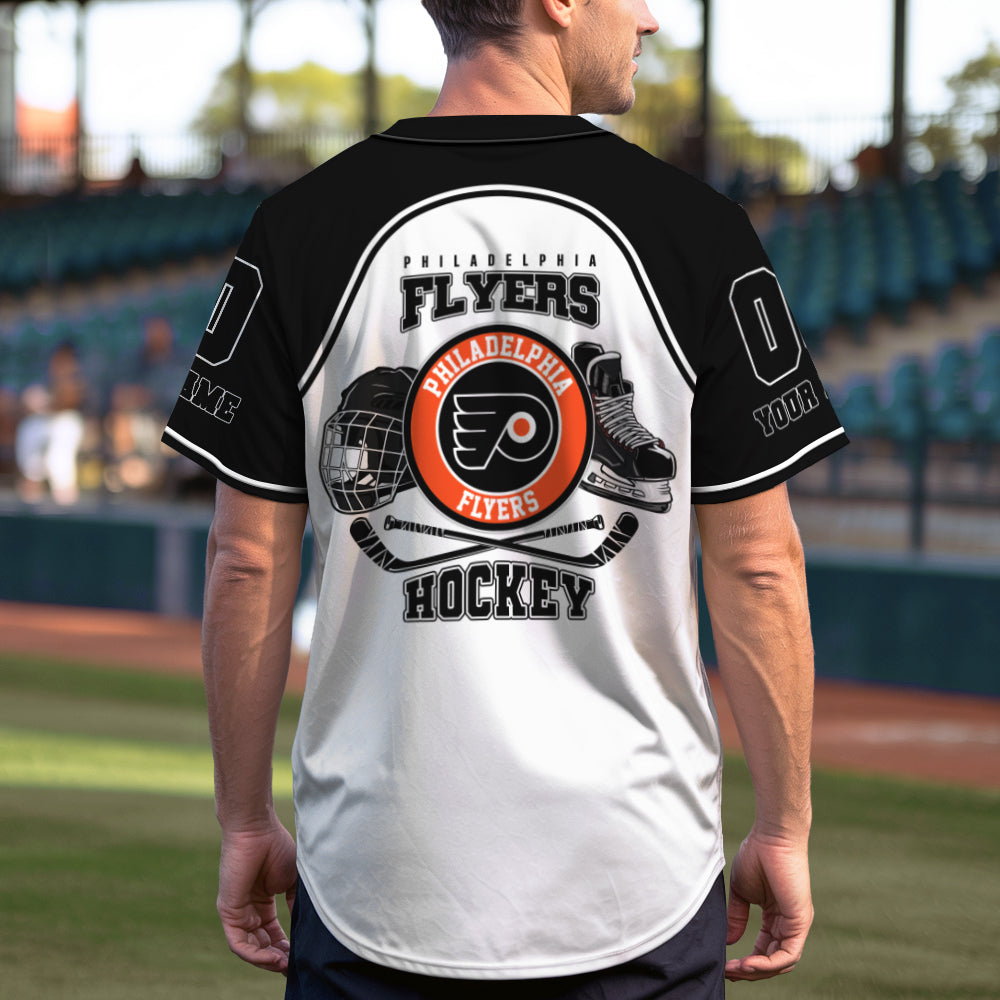 Philadelphia Flyers Baseball Jersey New Collection NHL AZTGBJS000084