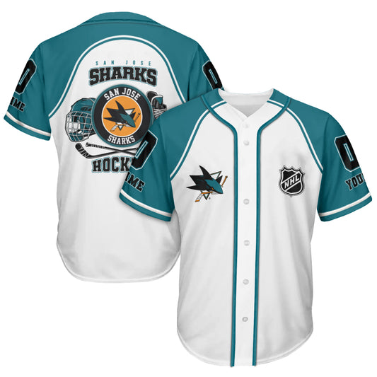 San Jose Sharks Baseball Jersey New Collection NHL AZTGBJS000086