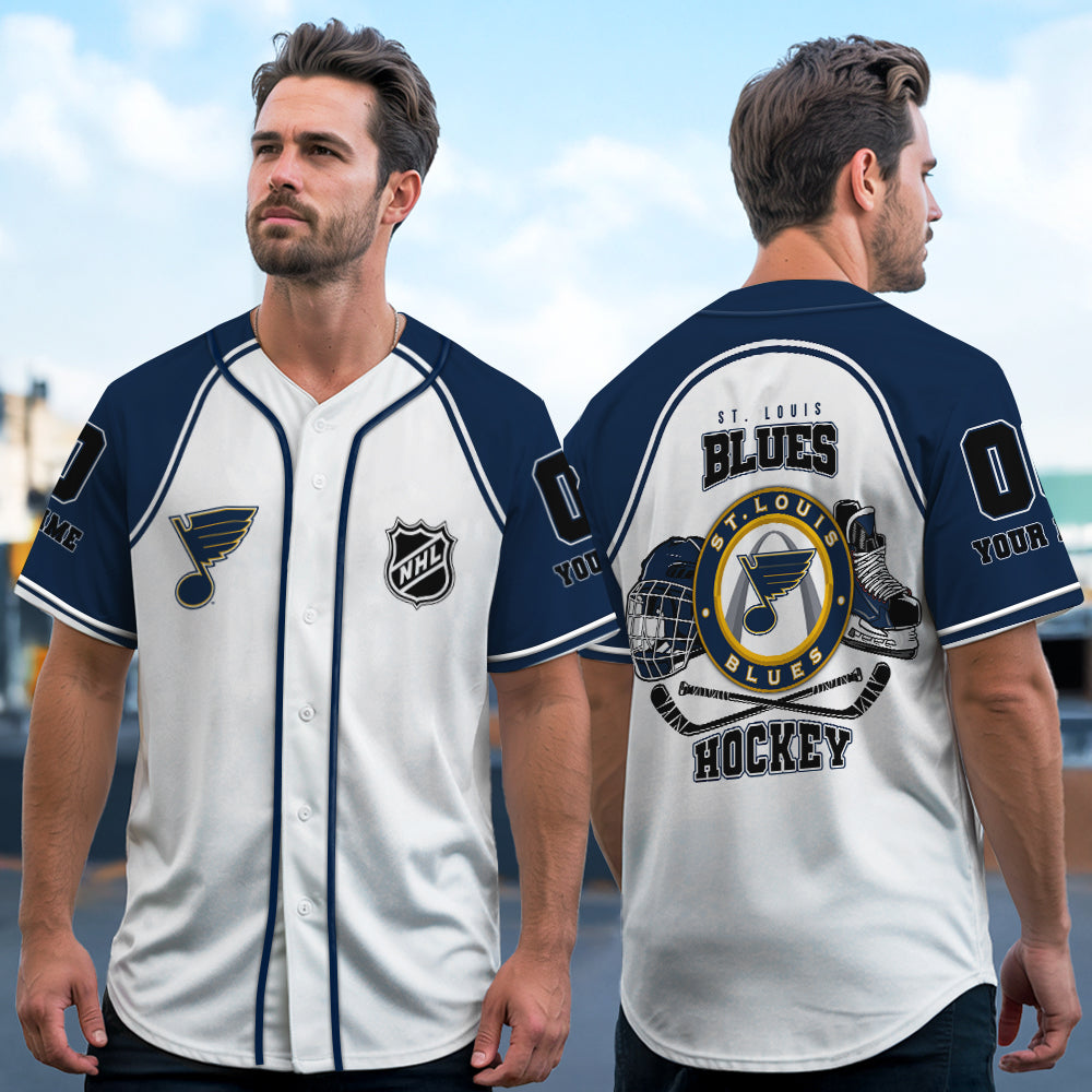 St. Louis Blues Baseball Jersey New Collection NHL AZTGBJS000088