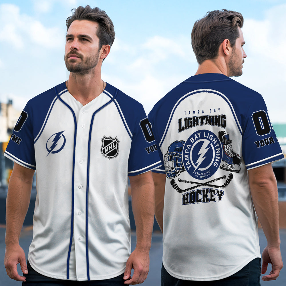 Tampa Bay Lightning Baseball Jersey New Collection NHL AZTGBJS000089