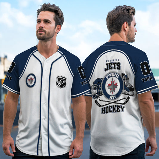 Winnipeg Jets Baseball Jersey New Collection NHL AZTGBJS000094
