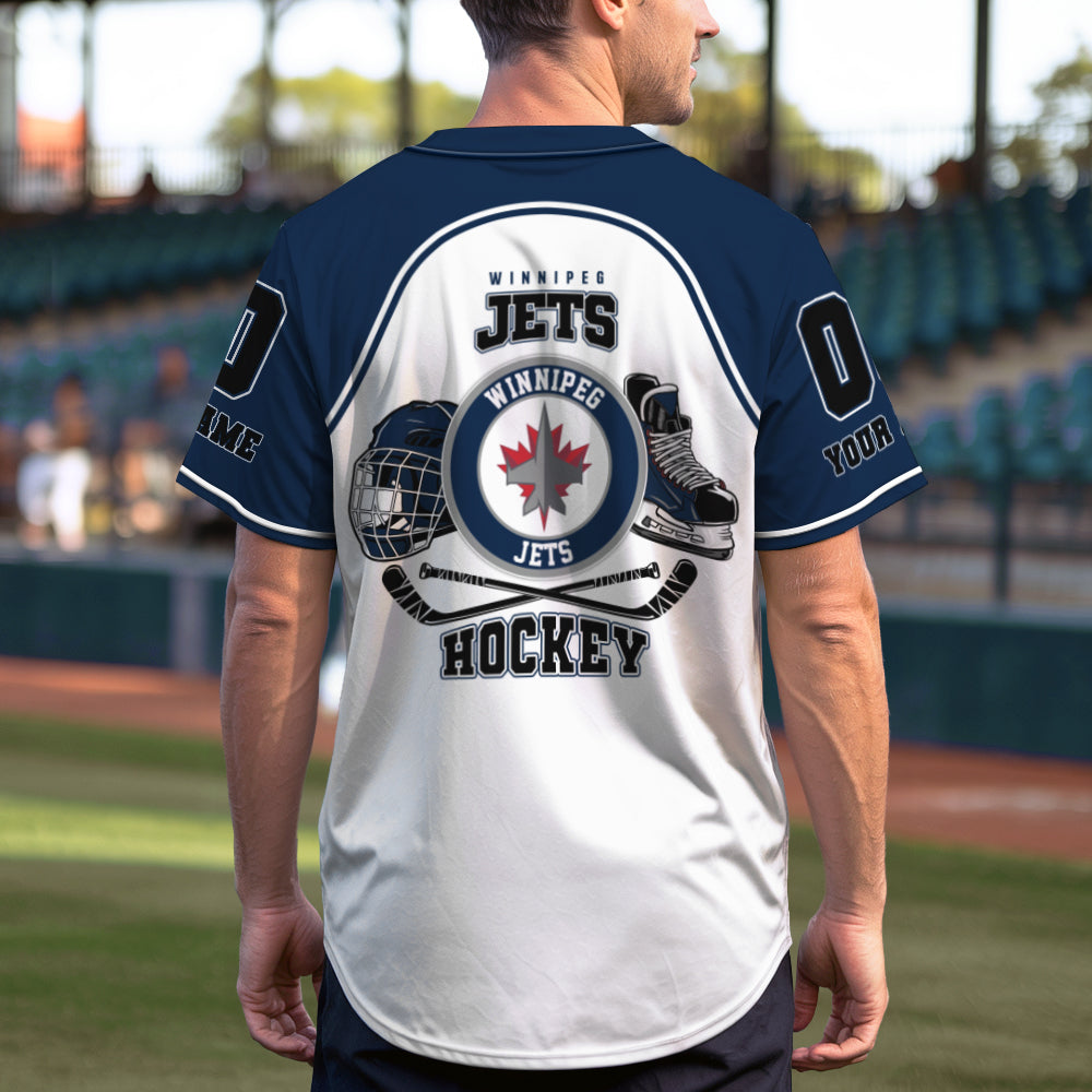 Winnipeg Jets Baseball Jersey New Collection NHL AZTGBJS000094