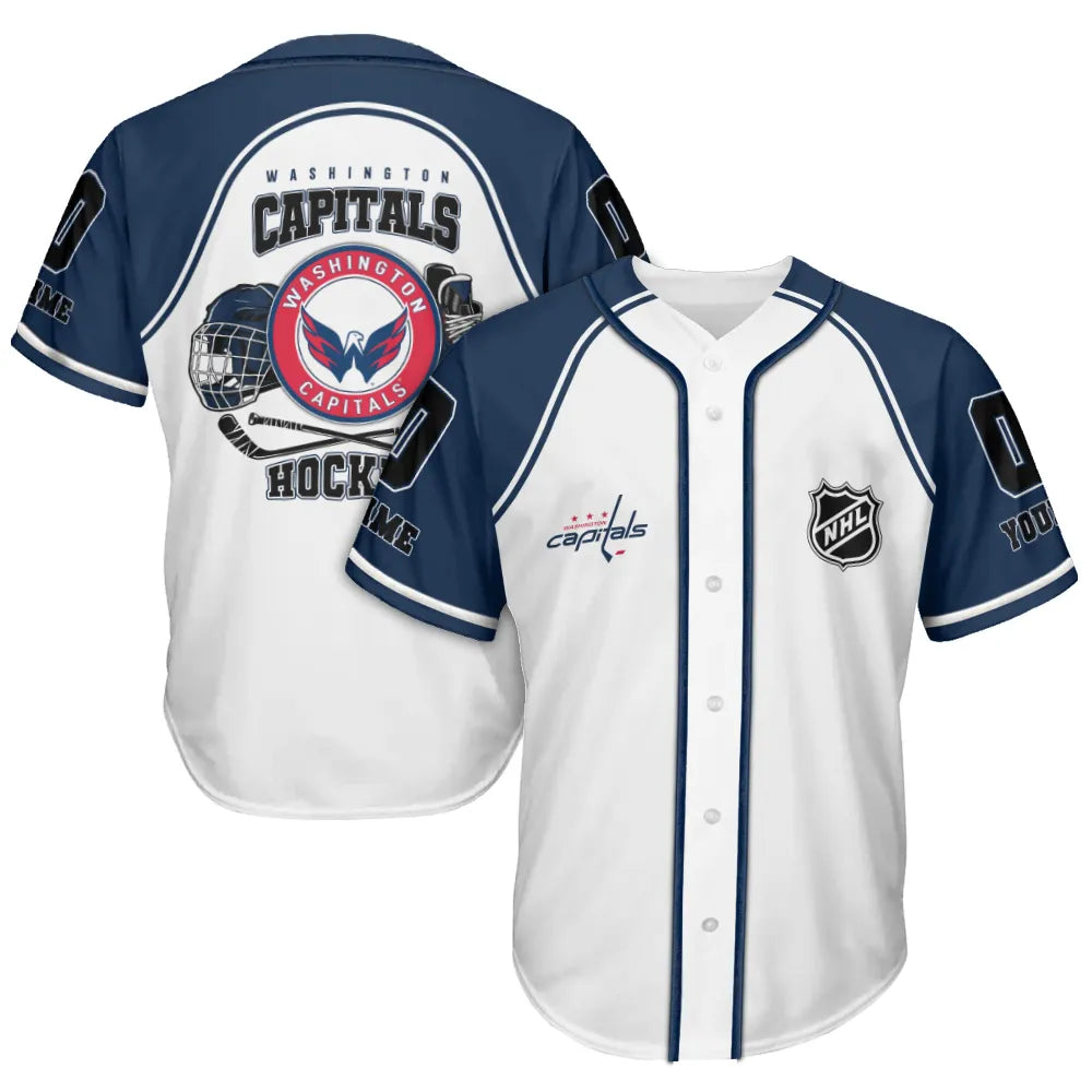 Washington Capitals Baseball Jersey New Collection NHL AZTGBJS000095