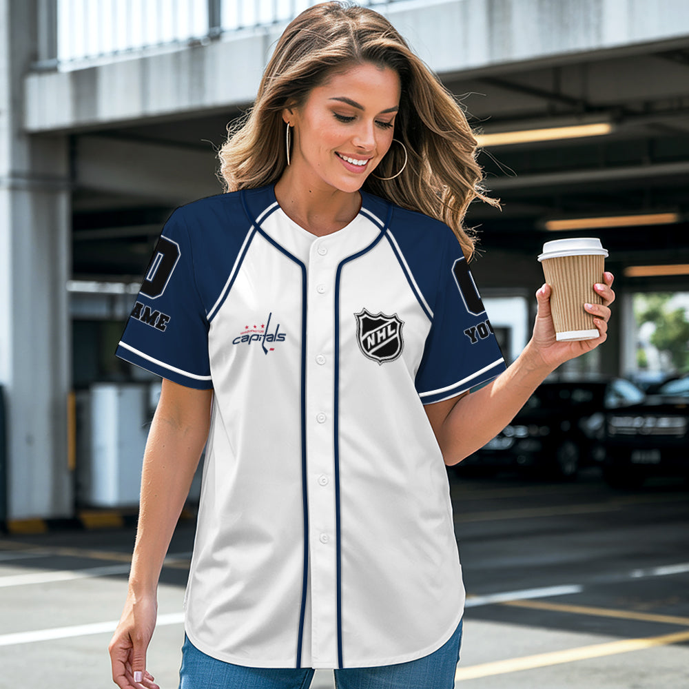Washington Capitals Baseball Jersey New Collection NHL AZTGBJS000095