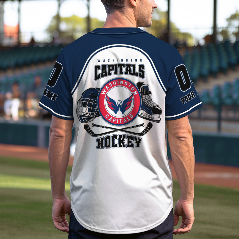 Washington Capitals Baseball Jersey New Collection NHL AZTGBJS000095