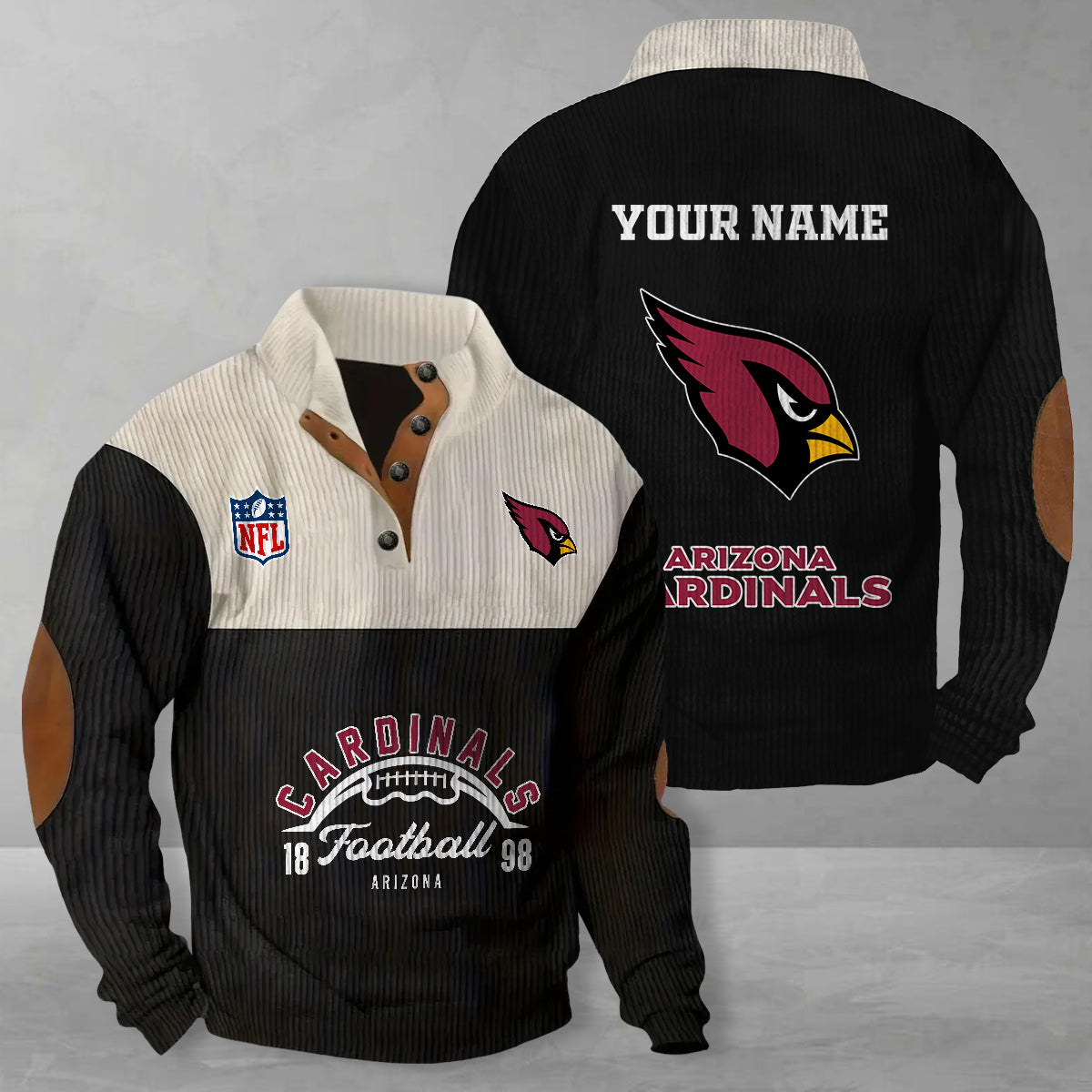 Arizona Cardinals Colorful Stand Collar Sweatshirt New Collection AZTGCSSW000033