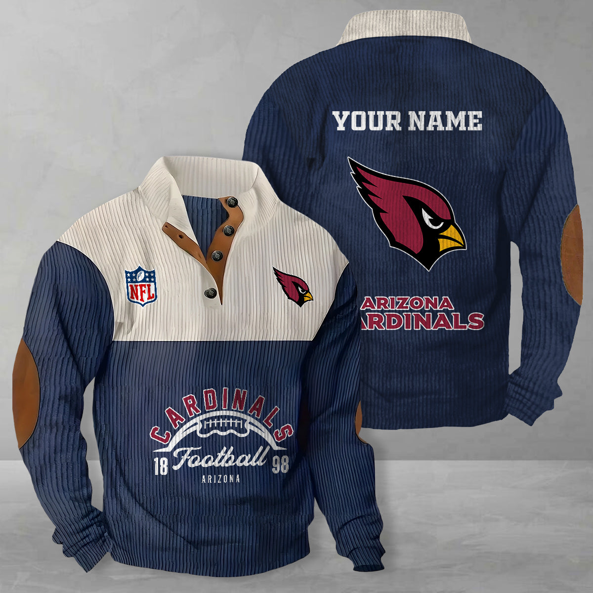 Arizona Cardinals Colorful Stand Collar Sweatshirt New Collection AZTGCSSW000033