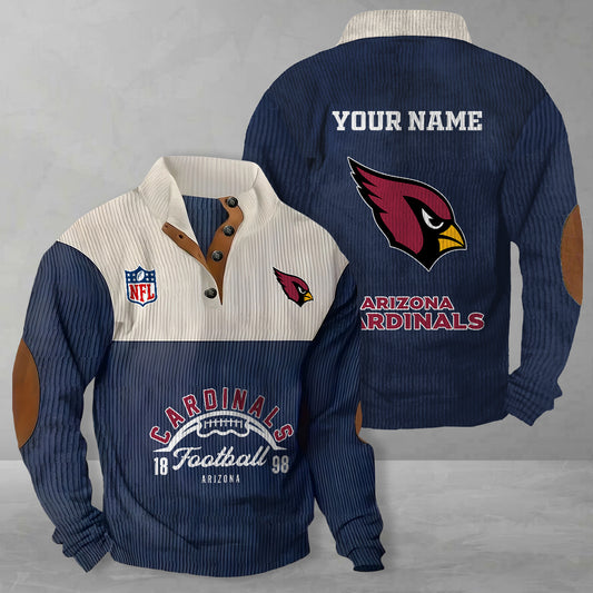 Arizona Cardinals Colorful Stand Collar Sweatshirt New Collection AZTGCSSW000033