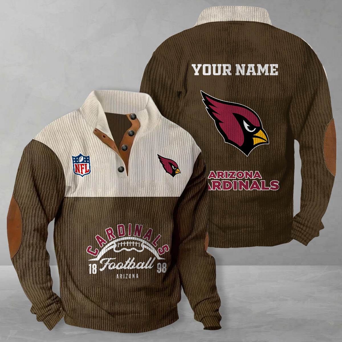 Arizona Cardinals Colorful Stand Collar Sweatshirt New Collection AZTGCSSW000033