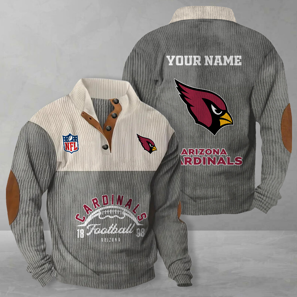 Arizona Cardinals Colorful Stand Collar Sweatshirt New Collection AZTGCSSW000033
