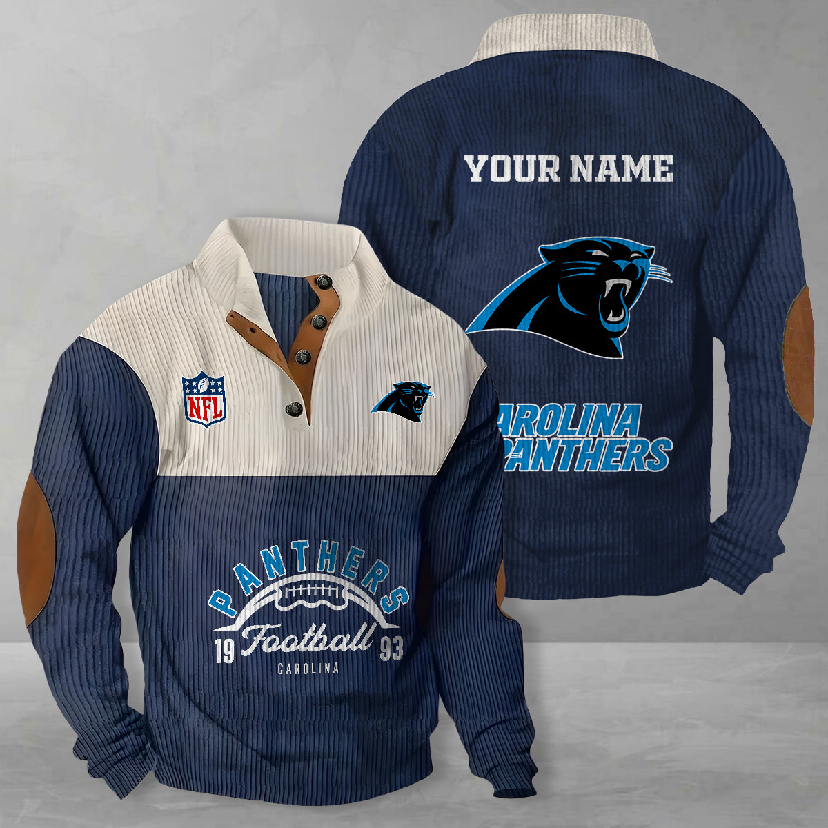 Carolina Panthers Colorful Stand Collar Sweatshirt New Collection AZTGCSSW000035