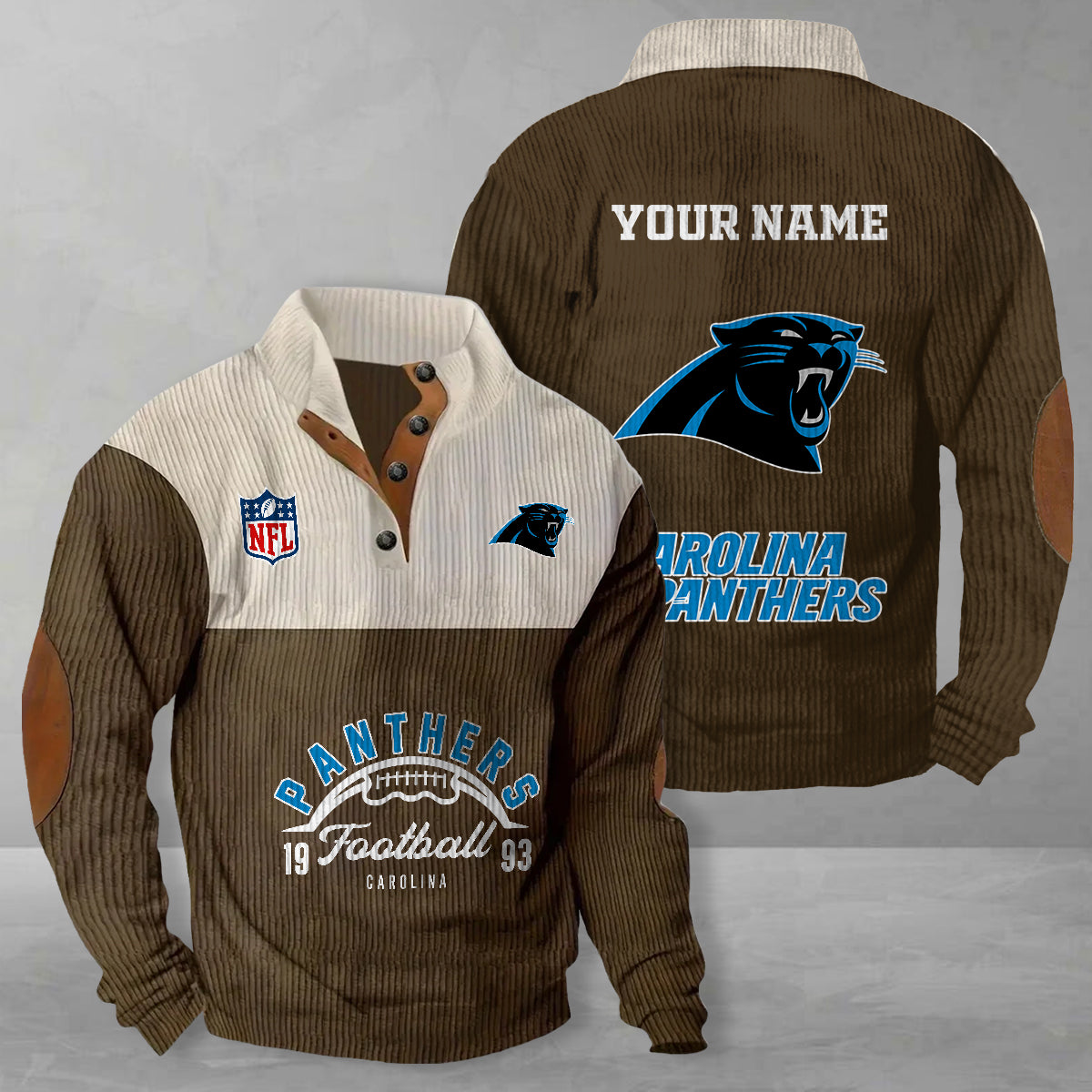 Carolina Panthers Colorful Stand Collar Sweatshirt New Collection AZTGCSSW000035
