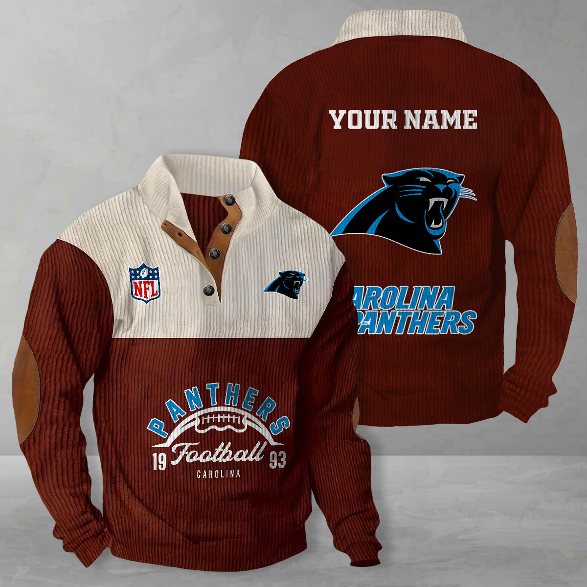 Carolina Panthers Colorful Stand Collar Sweatshirt New Collection AZTGCSSW000035